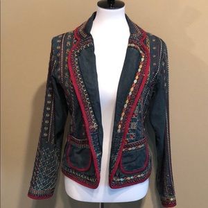 Chico’s Thread Detailed Denim Jacket